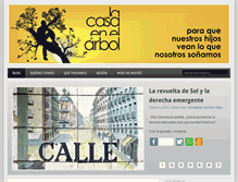 Tablet Screenshot of lacasaenelarbol.net